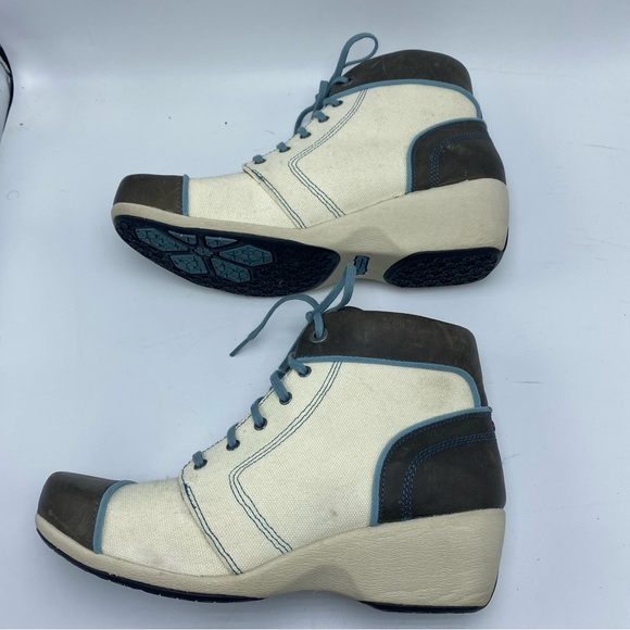 Rocky 4EurSole wedge Canvas Cream Rococo Forte Boot - Picture 7 of 13